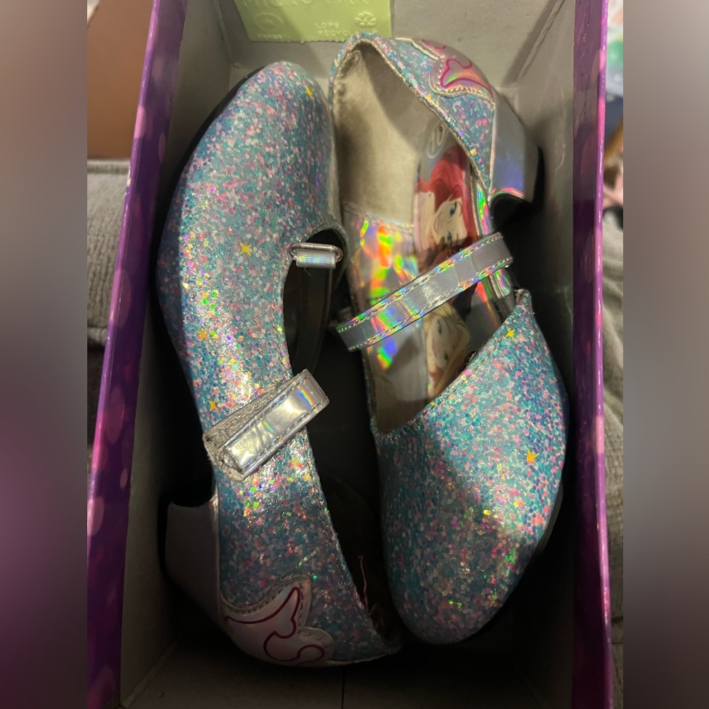 Disney princess ballet shoes with heel size 10